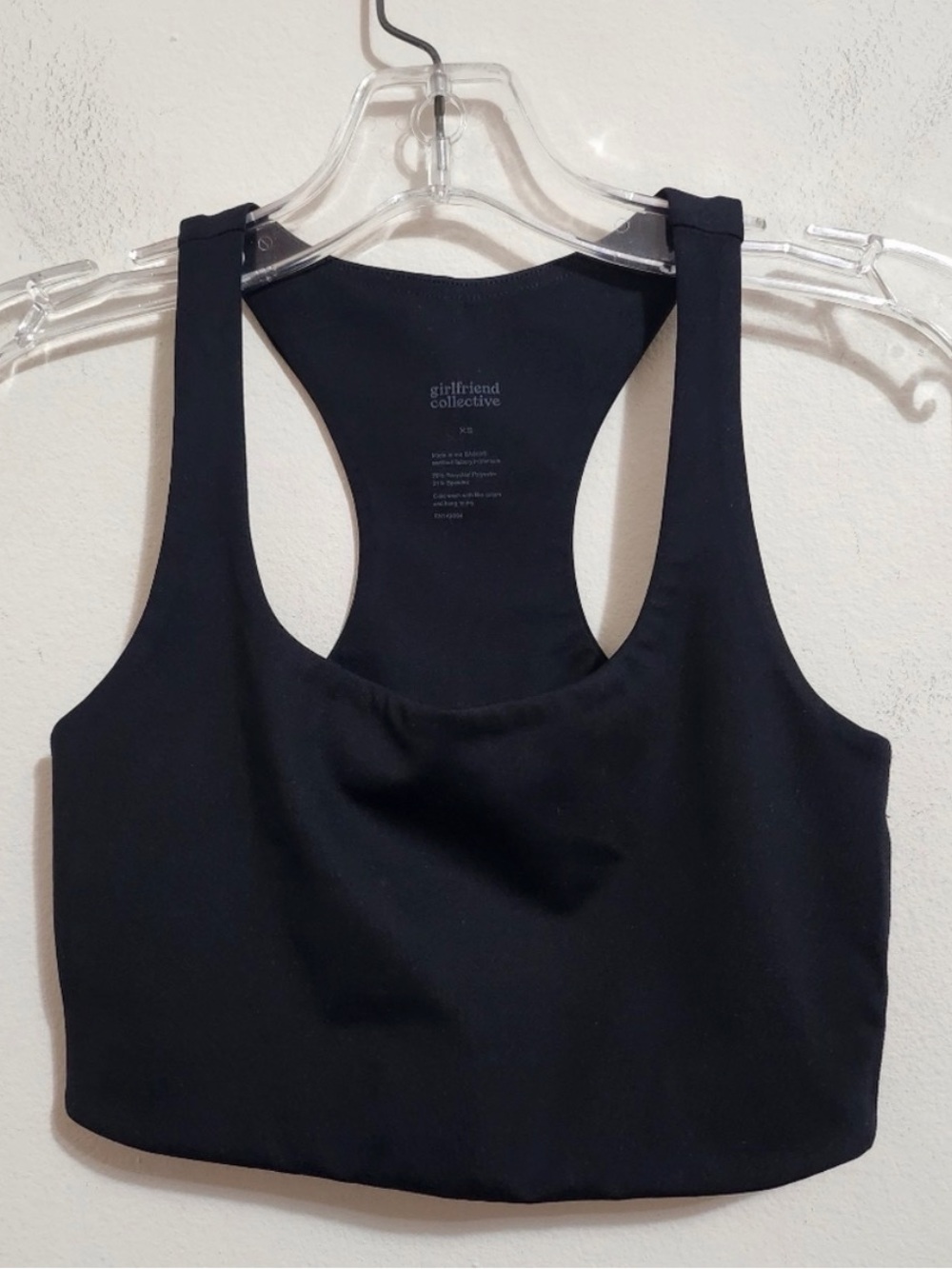 girlfriend collective Black Sports Bra Set